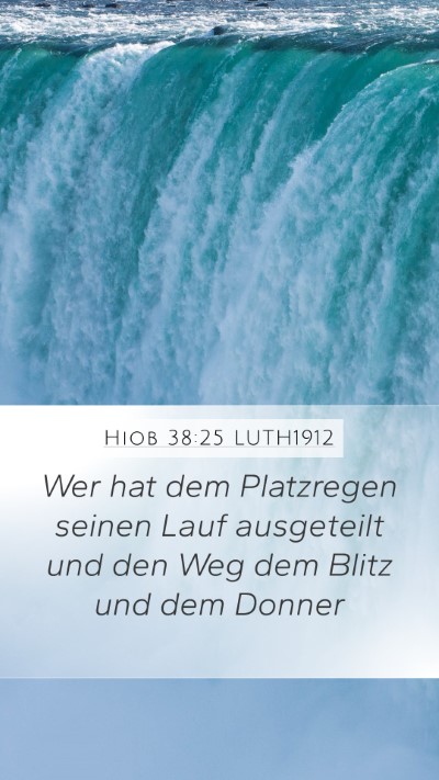 Hiob 38:25 LUTH1912 Bible Verse Image