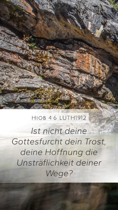 Hiob 4:6 LUTH1912 Bible Verse Image