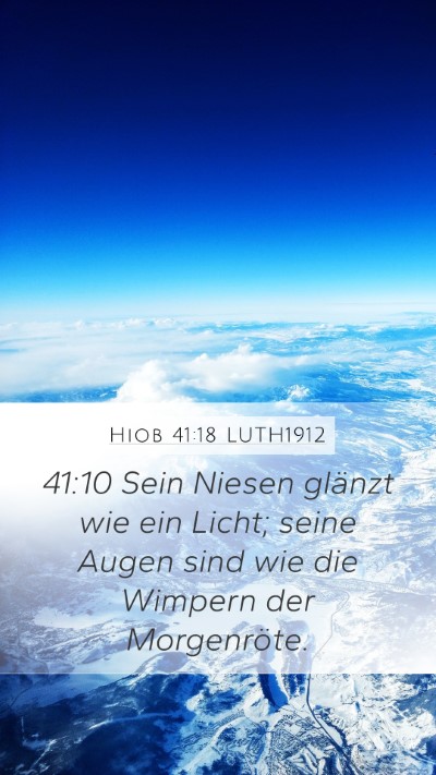 Hiob 41:18 LUTH1912 Bible Verse Image