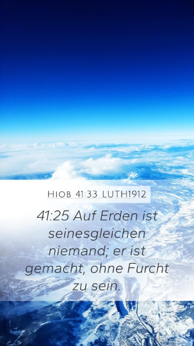 Hiob 41:33 LUTH1912 Bible Verse Image