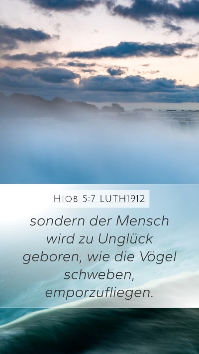 Hiob 5:7 LUTH1912 Bible Verse Image