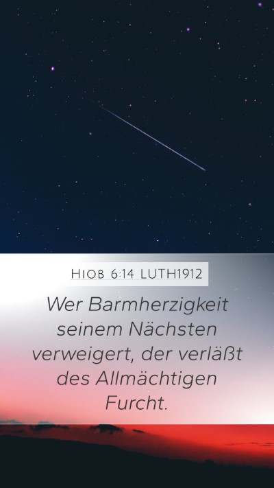 Hiob 6:14 LUTH1912 Bible Verse Image