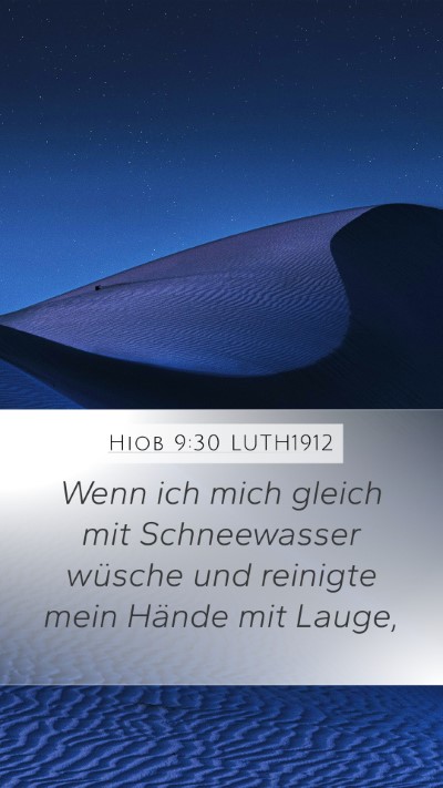 Hiob 9:30 LUTH1912 Bible Verse Image