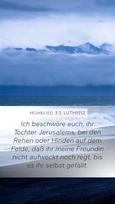 Hohelied 3:5 LUTH1912 Bible Verse Image