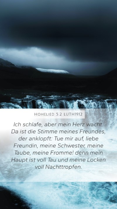 Hohelied 5:2 LUTH1912 Bible Verse Image