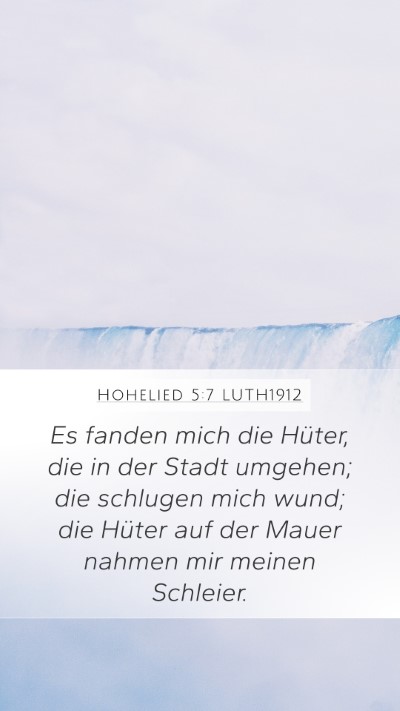 Hohelied 5:7 LUTH1912 Bible Verse Image