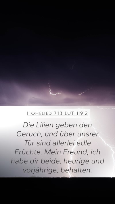 Hohelied 7:13 LUTH1912 Bible Verse Image