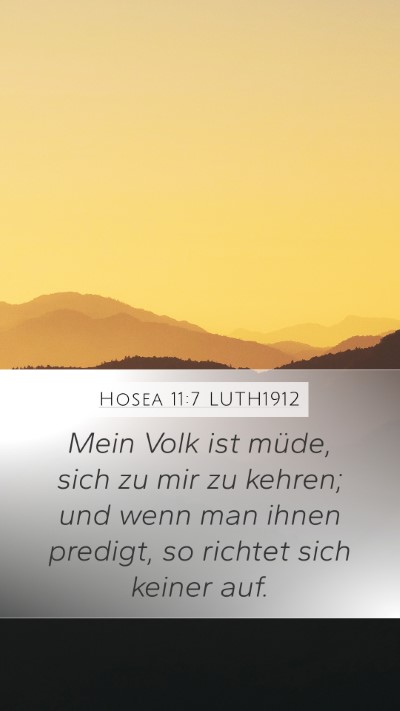 Hosea 11:7 LUTH1912 Bible Verse Image