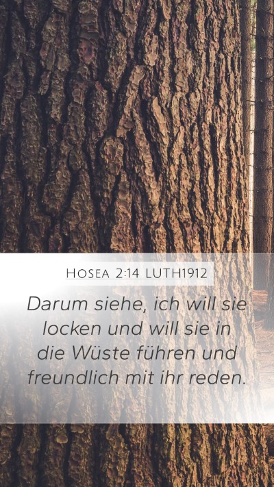Hosea 2:14 LUTH1912 Bible Verse Image