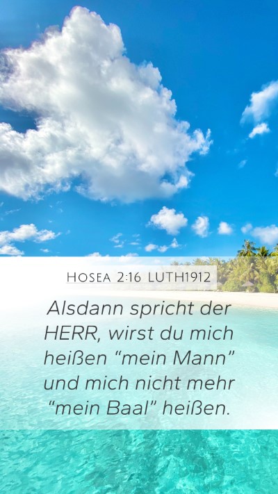 Hosea 2:16 LUTH1912 Bible Verse Image