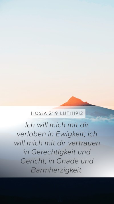 Hosea 2:19 LUTH1912 Bible Verse Image