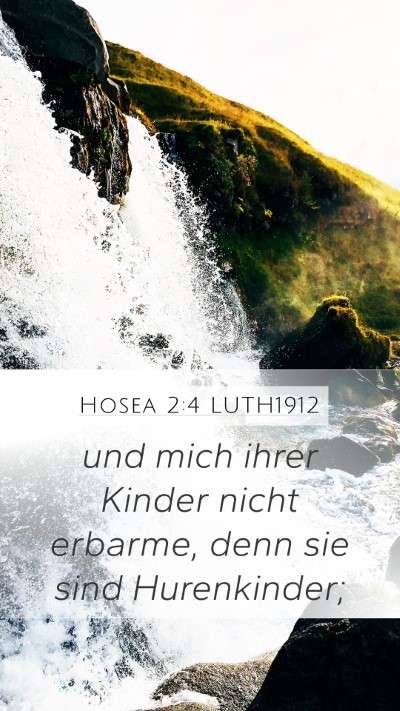 Hosea 2:4 LUTH1912 Bible Verse Image