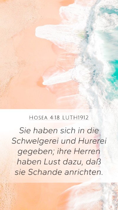 Hosea 4:18 LUTH1912 Bible Verse Image