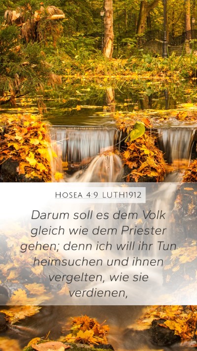 Hosea 4:9 LUTH1912 Bible Verse Image