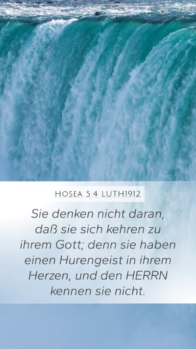 Hosea 5:4 LUTH1912 Bible Verse Image