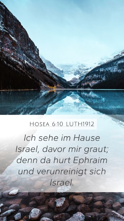 Hosea 6:10 LUTH1912 Bible Verse Image