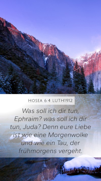Hosea 6:4 LUTH1912 Bible Verse Image