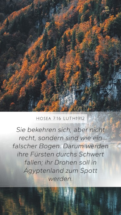 Hosea 7:16 LUTH1912 Bible Verse Image