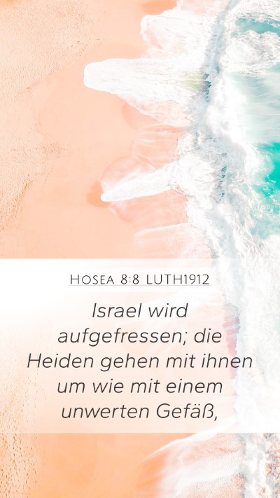 Hosea 8:8 LUTH1912 Bible Verse Image