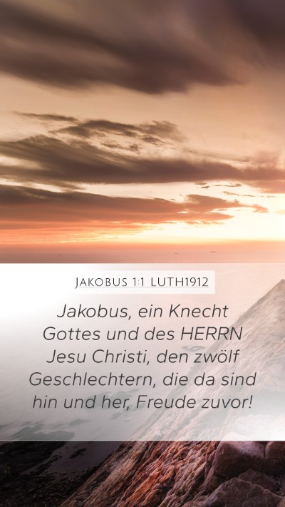 Jakobus 1:1 LUTH1912 Bible Verse Image
