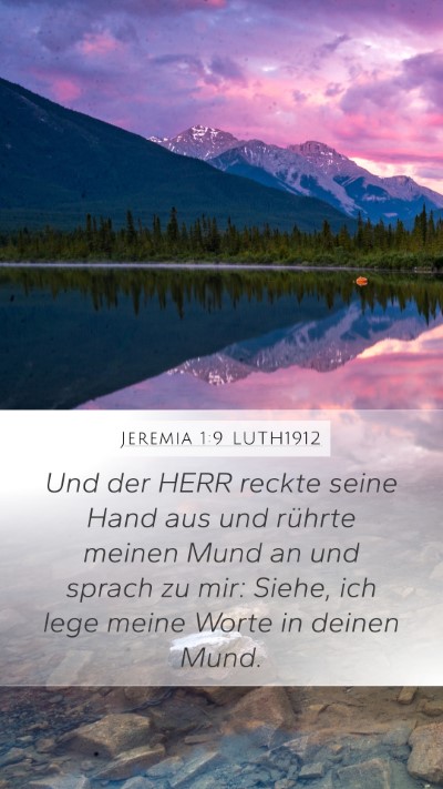 Jeremia 1:9 LUTH1912 Bible Verse Image