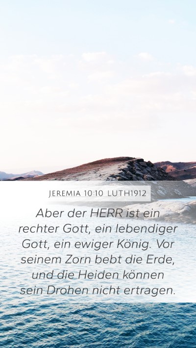 Jeremia 10:10 LUTH1912 Bible Verse Image