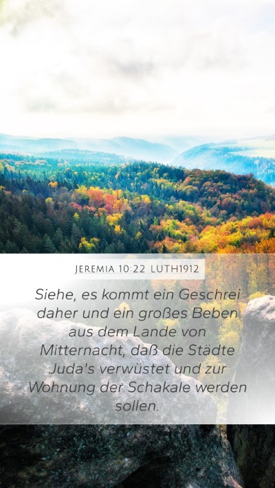 Jeremia 10:22 LUTH1912 Bible Verse Image