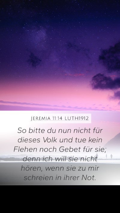 Jeremia 11:14 LUTH1912 Bible Verse Image