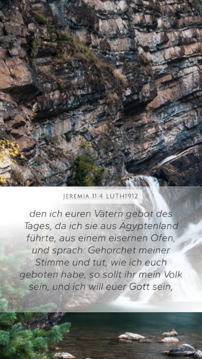 Jeremia 11:4 LUTH1912 Bible Verse Image