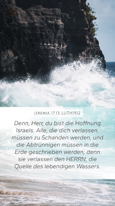 Jeremia 17:13 LUTH1912 Bible Verse Image