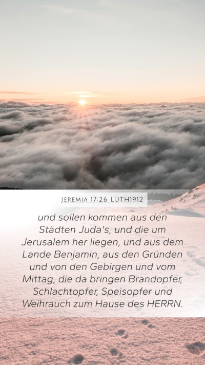 Jeremia 17:26 LUTH1912 Bible Verse Image