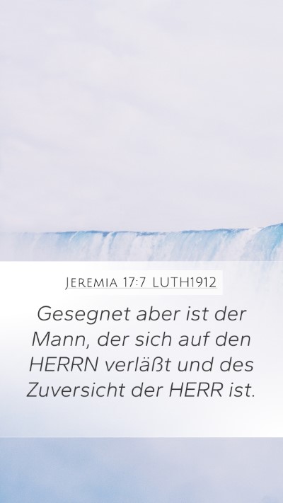 Jeremia 17:7 LUTH1912 Bible Verse Image