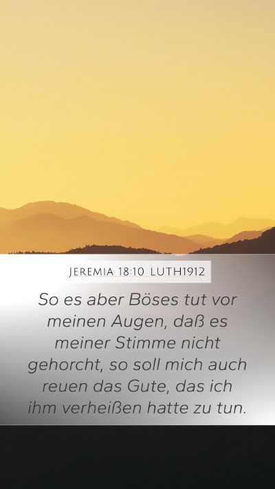 Jeremia 18:10 LUTH1912 Bible Verse Image