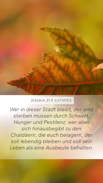 Jeremia 21:9 LUTH1912 Bible Verse Image