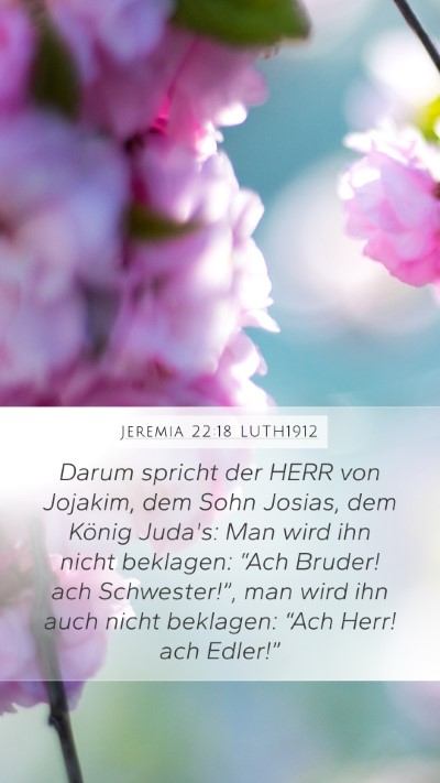 Jeremia 22:18 LUTH1912 Bible Verse Image