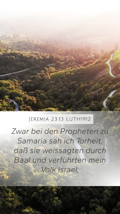 Jeremia 23:13 LUTH1912 Bible Verse Image