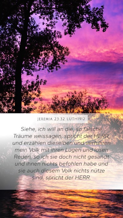 Jeremia 23:32 LUTH1912 Bible Verse Image