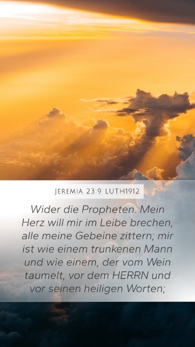 Jeremia 23:9 LUTH1912 Bible Verse Image
