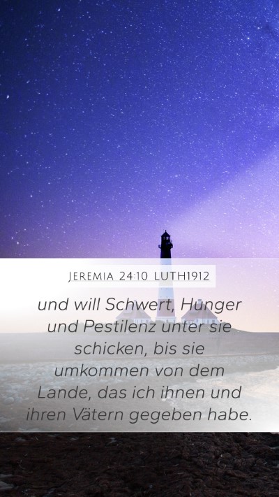 Jeremia 24:10 LUTH1912 Bible Verse Image