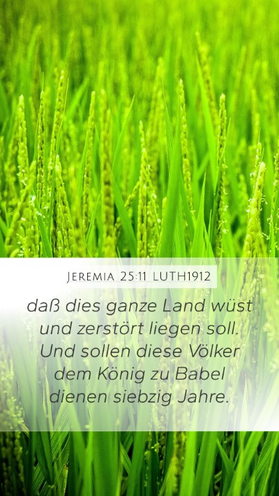 Jeremia 25:11 LUTH1912 Bible Verse Image