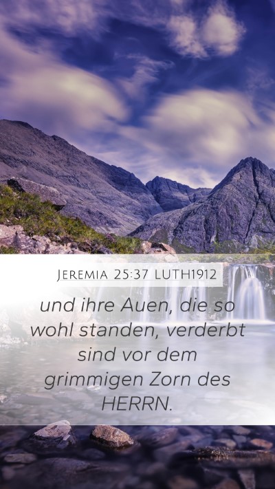Jeremia 25:37 LUTH1912 Bible Verse Image