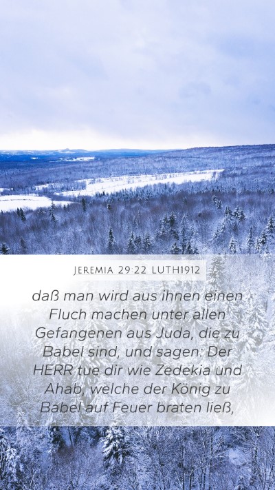 Jeremia 29:22 LUTH1912 Bible Verse Image