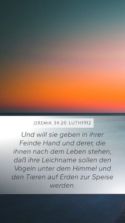 Jeremia 34:20 LUTH1912 Bible Verse Image