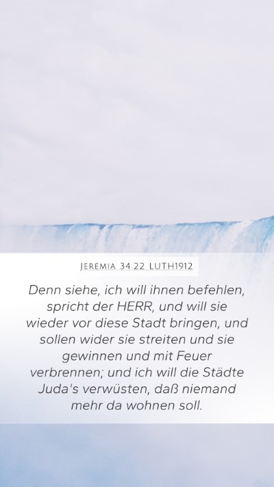 Jeremia 34:22 LUTH1912 Bible Verse Image