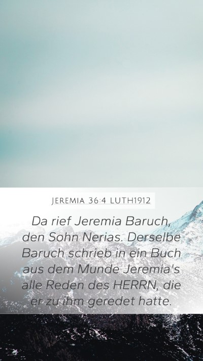 Jeremia 36:4 LUTH1912 Bible Verse Image