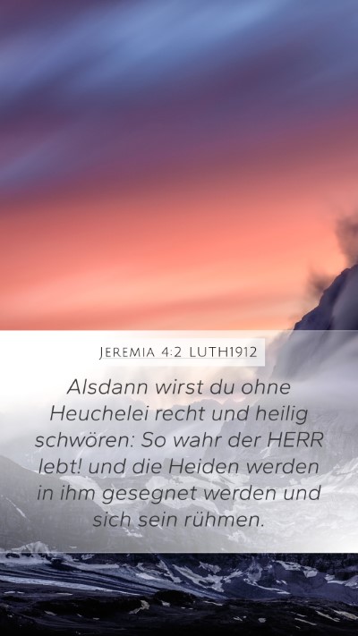 Jeremia 4:2 LUTH1912 Bible Verse Image