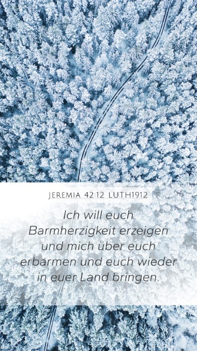 Jeremia 42:12 LUTH1912 Bible Verse Image