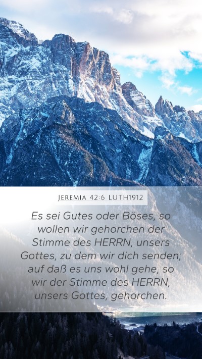 Jeremia 42:6 LUTH1912 Bible Verse Image