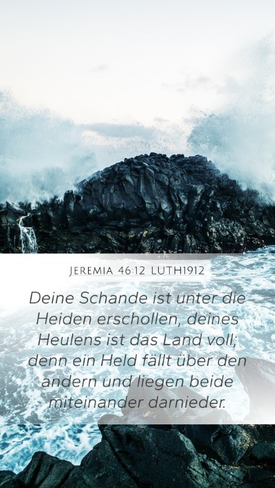 Jeremia 46:12 LUTH1912 Bible Verse Image