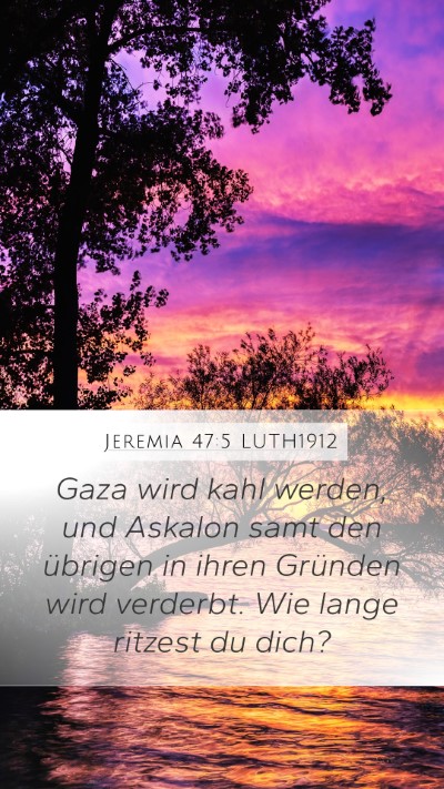 Jeremia 47:5 LUTH1912 Bible Verse Image